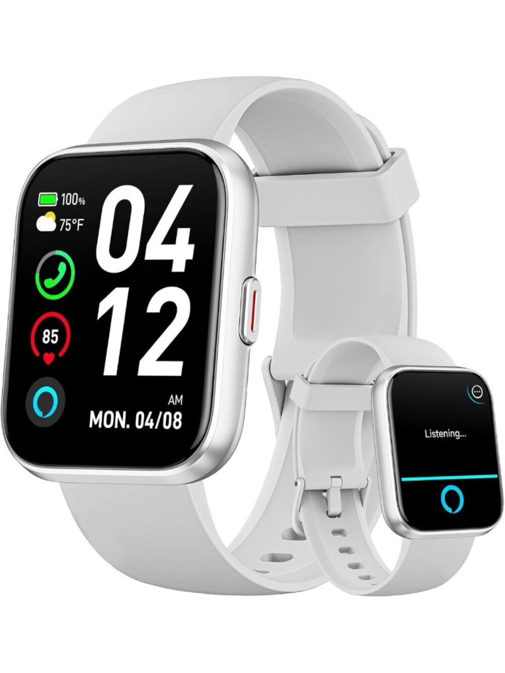 HD Smartwatch 1.85” for Fitness Tracking, Heart Rate Monitor, Waterproof, 120